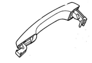 KAPI KOLU DIŞ SAĞ PİCANTO 2016- 82661-G6010-HMC